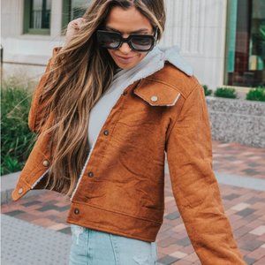 Apricot Lane Corduroy and Fleece Jacket